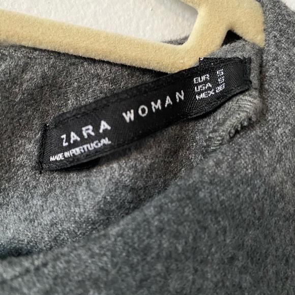 Zara Woman Gray Short Sleeve Mini Dress | S - Picture 5 of 9